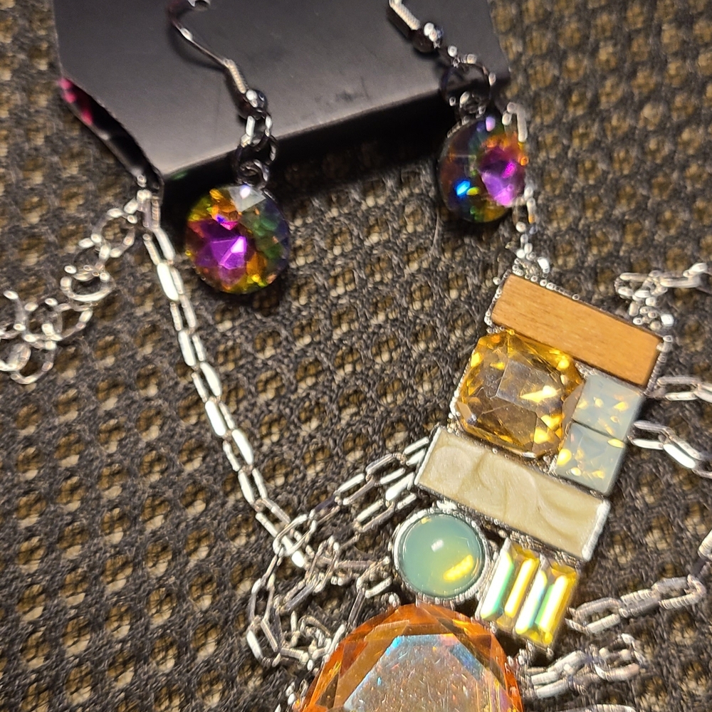 Paparazzi Multicolor Geometric Necklace Set